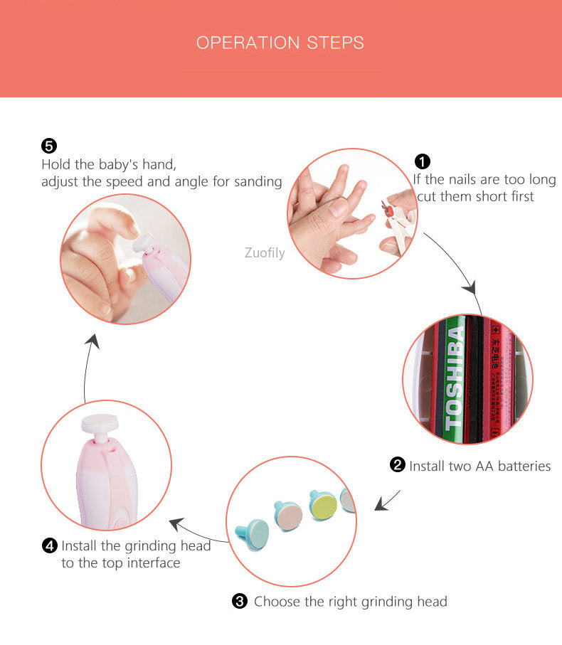 Safe & Effective Electric Baby Nail File