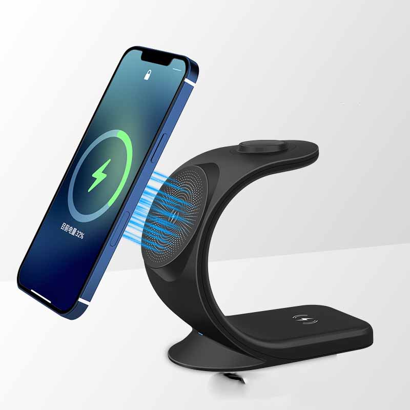 Vertical Three-in-One Magnetic Wireless Charger